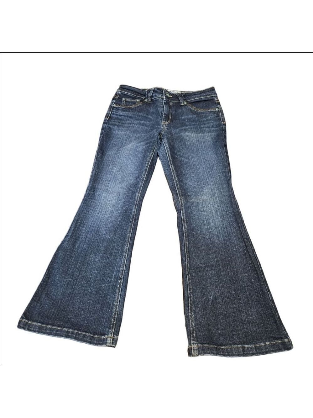 Girls Limited Too Simply Low Flare Jeans Size 10 1/2 Blue Denim